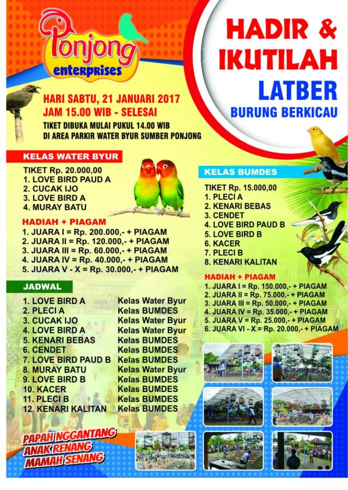 Jadwal Lengkap LATBER Ponjong Enterprises