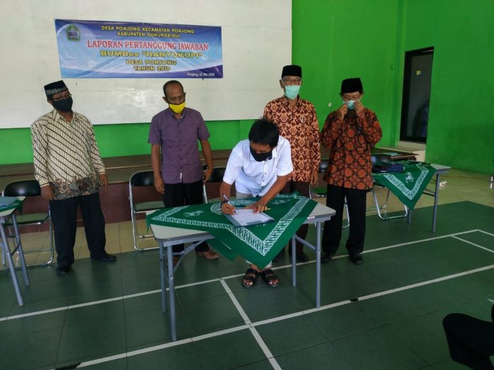 Pengesahan LPJ BUMDes Hanyukupi Tahun 2019